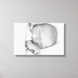 Anpassa Canvas Art-Black och White Photo Baby
