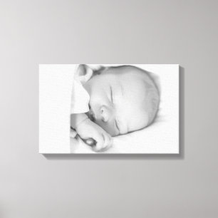 Anpassa Canvas Art-Black och White Photo Baby