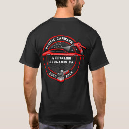 Anpassa Carwash Detailer Bakre Design Endast T Shirt
