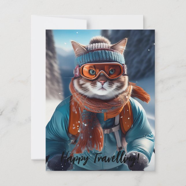 Anpassa Cat att hoppa över snövraket (Framsida)