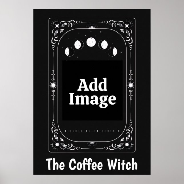 Anpassa Celestial Tarot Zodiac Present Kaffekaffe  Poster (Framsidan)