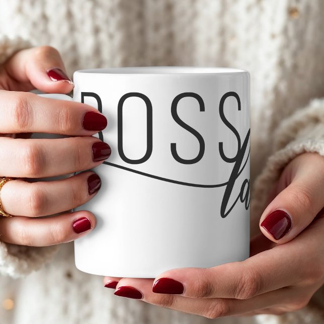 Anpassa Chef Dam Kaffemugg (Show your appreciation for a boss lady with this personalized mug.)