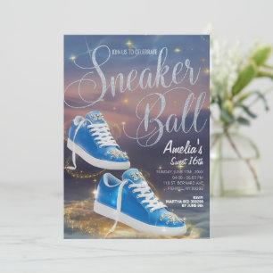 Anpassa Cinematic Sneaker Boll Birthday Starry Inbjudningar