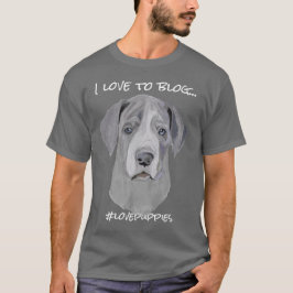 Anpassa citatet Great dane Puppy T Shirt