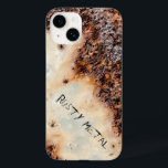 Anpassa Coola brunt rostbildande metall struktur<br><div class="desc">Anpassa Coolans bruna rostbildning metall struktur Fodral-Mate iphone case. Unik telefonfodral med Gift för manar med foto av brunt och beige rosty metall. Rundad,  grov,  vävare,  grym gammal metall ruttnar utifrån.</div>