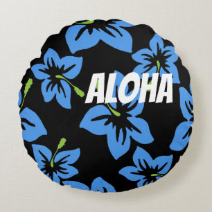 Anpassa Coola Hawaii Flowers Rund Kudde