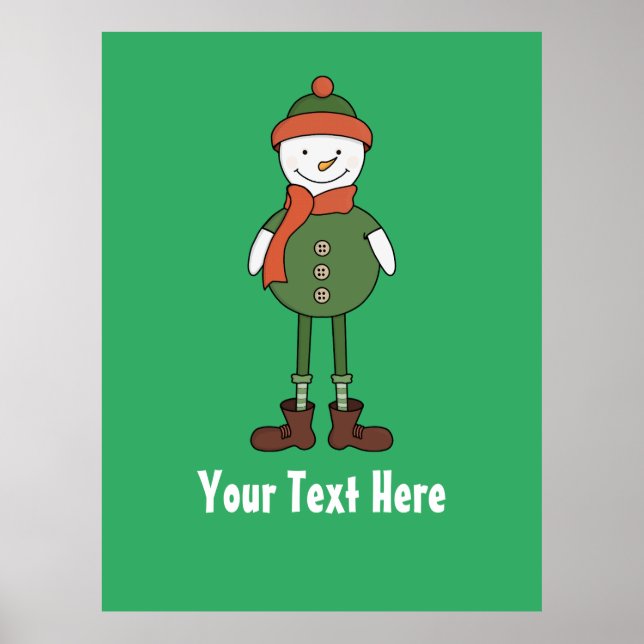 Anpassa Coolan Snögubbe Poster (Framsidan)