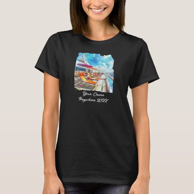 Anpassa Cruise T-Shirt (Framsida)