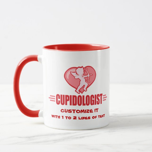 Anpassa Cupid Kärlek Mugg (Vänster)