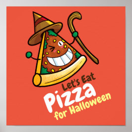 Anpassa Cute Låt oss Eat Pizza Poster