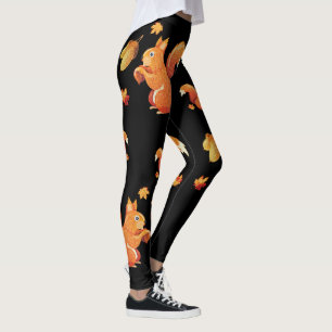 Anpassa Cute Squirrel Leggings