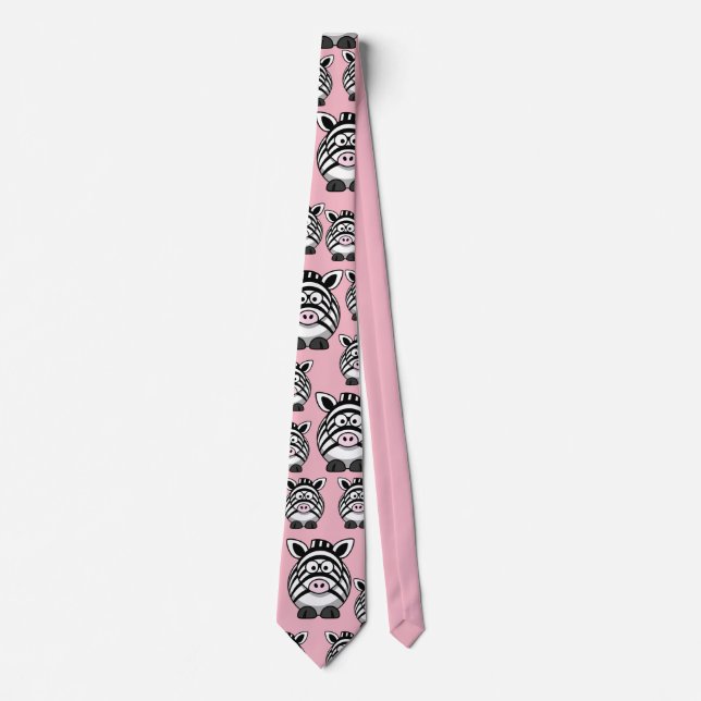 Anpassa Cute Zebra Party Tie Slips (Framsida)