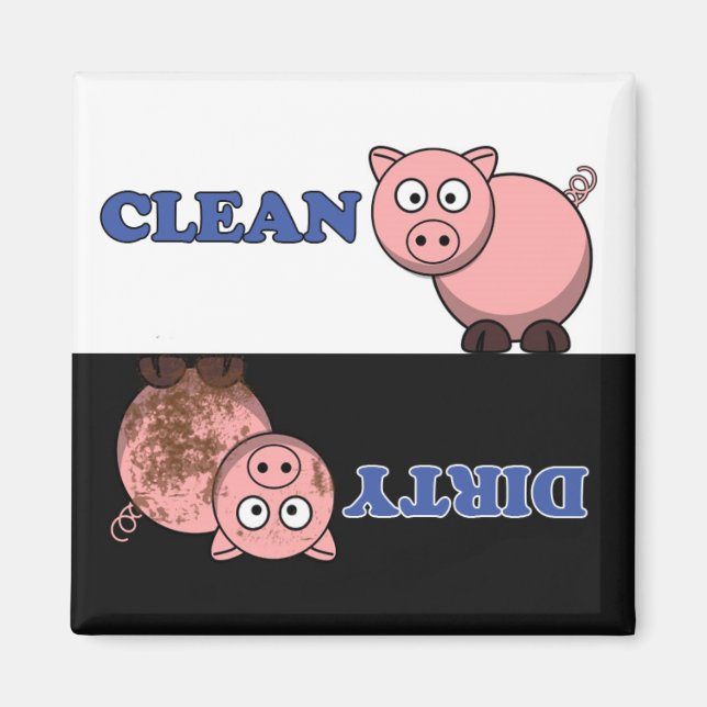 Anpassa Cutie Tecknad Dishwasher Magnet (Framsidan)