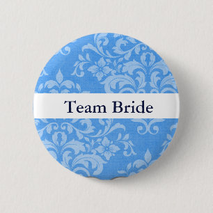 Anpassa Damask-bröllopsteamet Bride Knapp