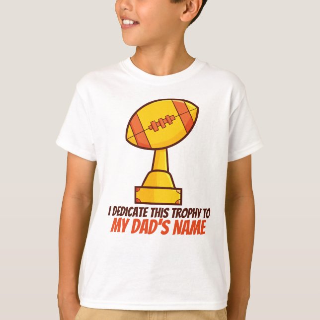 Anpassa "Dedicated Trophy" T Shirt (Framsida)