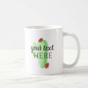 Anpassa den! Anpassningsbar Cactus Thed Coffee Mu Kaffemugg