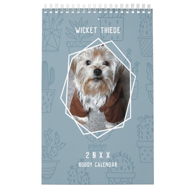 Anpassa den! Cactus Cooler Pet Buddy Calendar Kalender (Omslag)