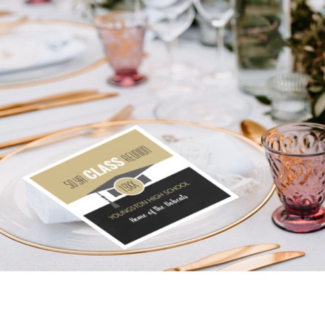 Anpassa den! Ditt år- och skolåterföreningsservett Pappersservett (Skapare uppladdad)