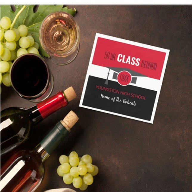 Anpassa den! Ditt år- och skolåterföreningsservett Pappersservett (Skapare uppladdad)