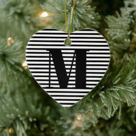 Anpassa den första rand-julen i monogram julgransprydnad keramik