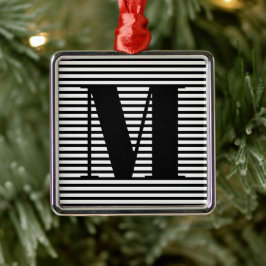 Anpassa den första rand-julen i monogram julgransprydnad metall