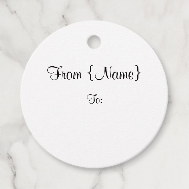 Anpassa den! gåvor etiketter (Framsida)