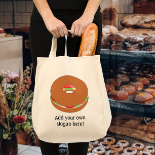 Anpassa den här Bagel-bilden Tygkasse