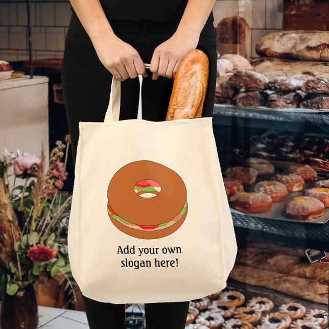 Anpassa den här Bagel-bilden Tygkasse (Skapare uppladdad)