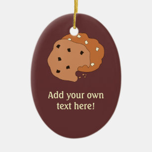 Anpassa den här cookies-grafiken julgransprydnad keramik