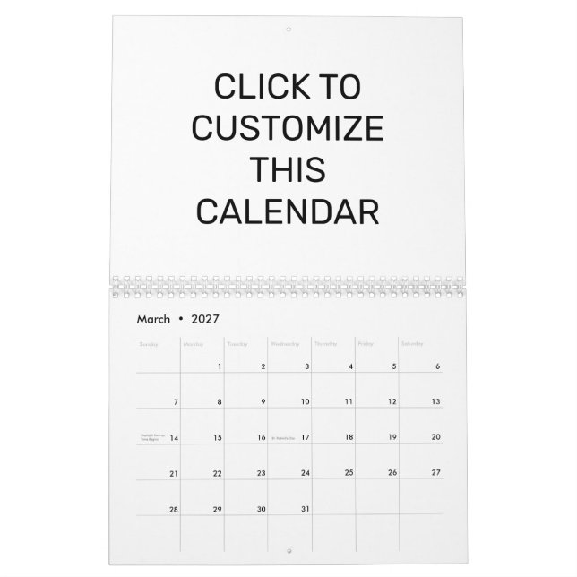 ANPASSA DEN HÄR KALENDERN KALENDER (Mar 2027)