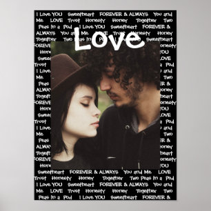 Anpassa den här "Kärlek"-Poster med Bild Poster