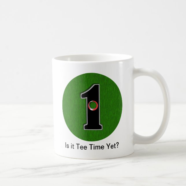 Anpassa den här Lucky Golfer Hål i en design!  Kaffemugg (Höger)