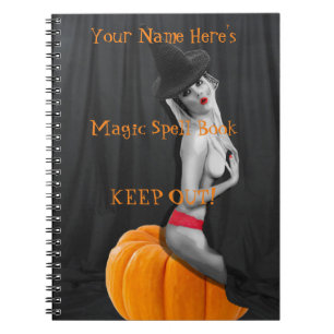 Anpassa den här Magic Spell Bok Notebook Journal Anteckningsbok