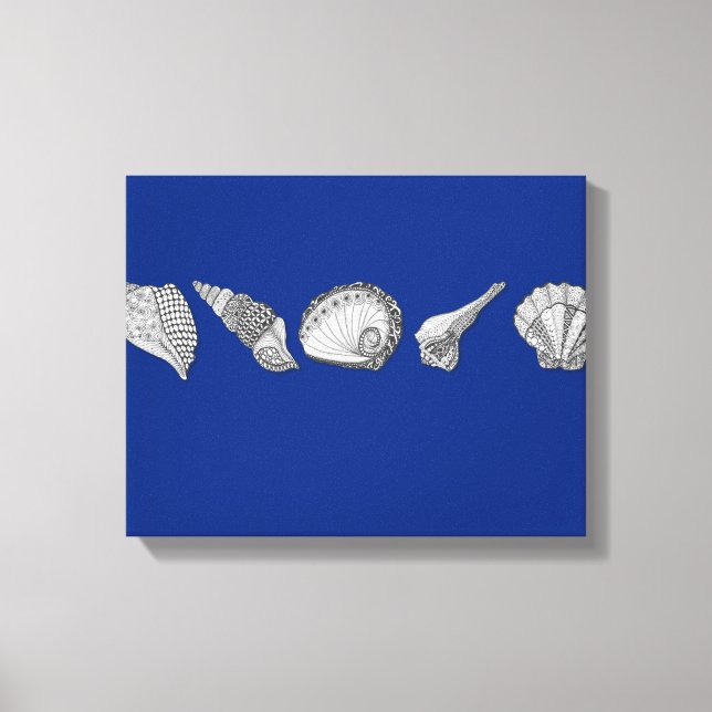 Anpassa den här originalversionen av Seashell Art Canvastryck (Framsida)