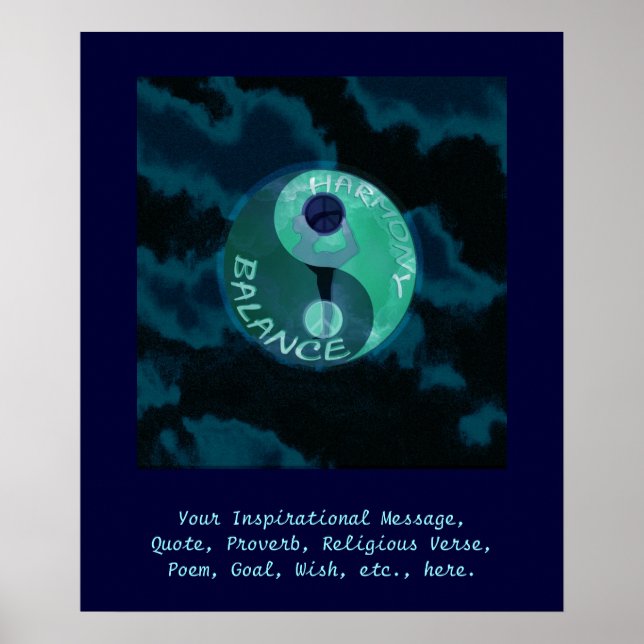 Anpassa den här Poster - harmoni och balans (Framsidan)