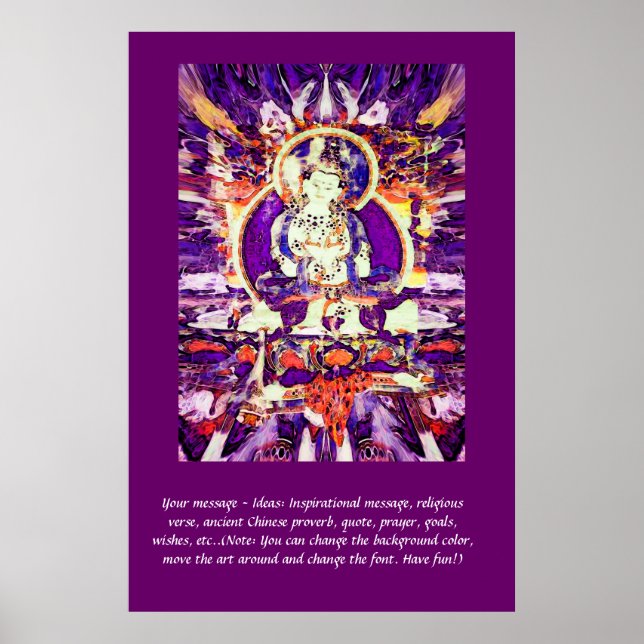 Anpassa den här Poster - Lycklig Buddha (Framsidan)