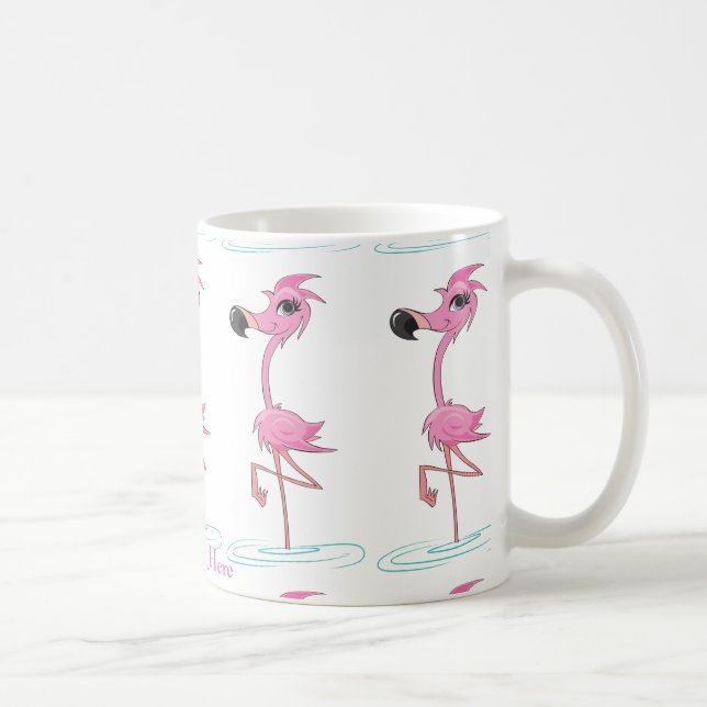 Anpassa den här Roligten Flamingo Mugg (Höger)