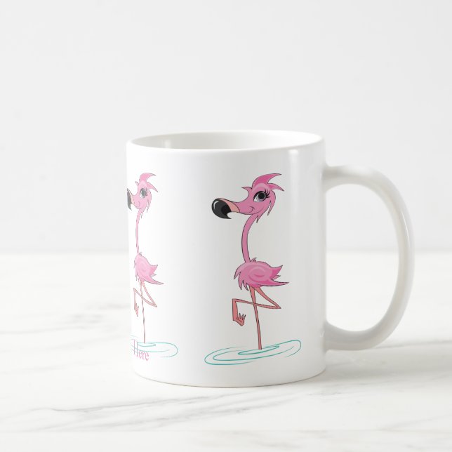 Anpassa den här Roligten Flamingo Mugg (Höger)