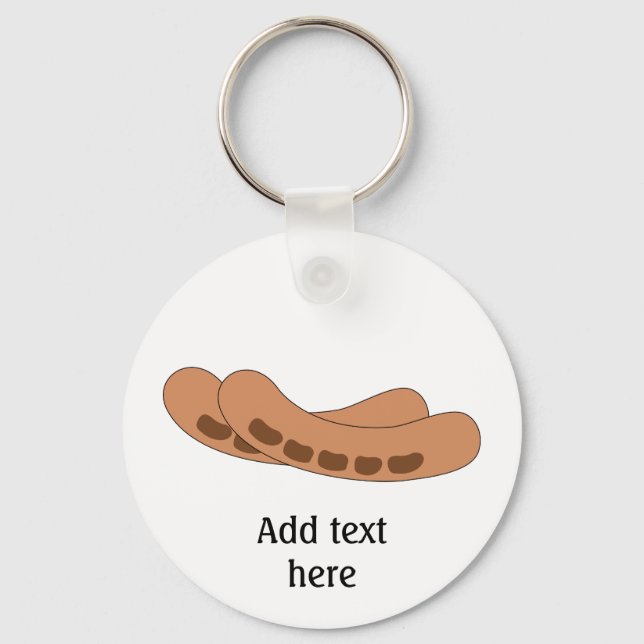 Anpassa den här Sausages-bilden Nyckelring (Framsida)