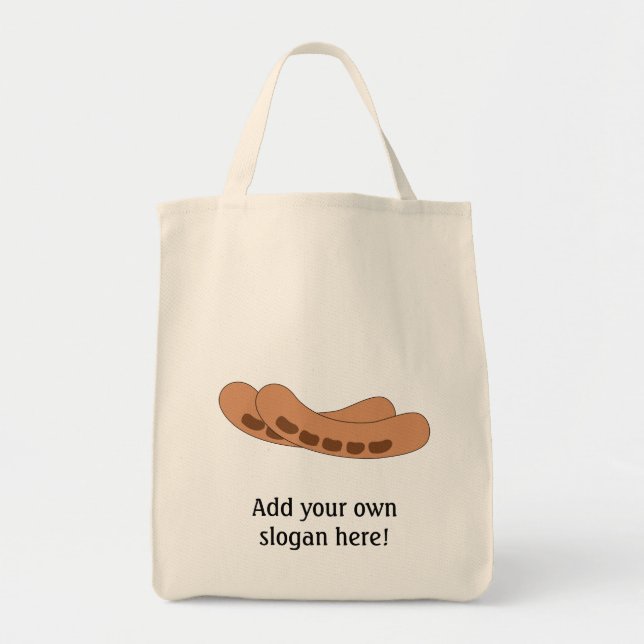 Anpassa den här Sausages-bilden Tygkasse (Framsidan)