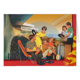 Anpassa den här Science fiction-posten Party Hälsningskort