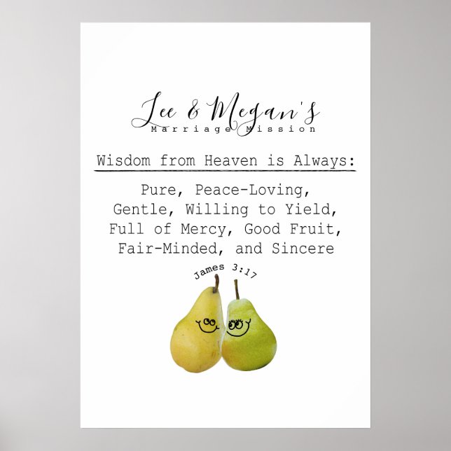 Anpassa den här skripturteckningen i Giftermål Pra Poster (Framsidan)