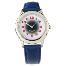 Anpassa den här unga personens röda ansikte armbandsur