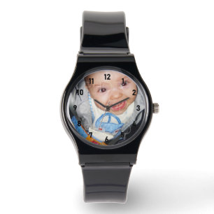 Anpassa den med dina fotosvarta siffror armbandsur