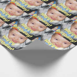 Anpassa den med ditt foto Grattis på födelsedagen Presentpapper