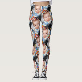 Anpassa den med ditt foto mönster leggings