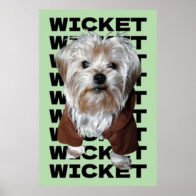 Anpassa den! MIN Pet Photo & Namn Repeat Poster (Framsidan)