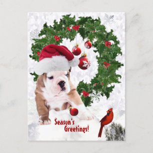 Anpassa den! - Puppy Juli, bulldog, version 2 Helg Vykort