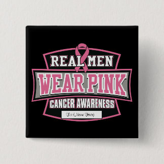 Anpassa den REAL MANAR BÄRA ROSA Breast Cancer Knapp
