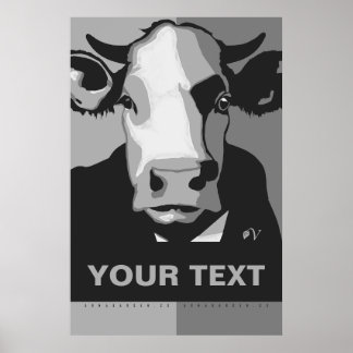 Anpassa den Svart-vit Pop Art Ko Poster